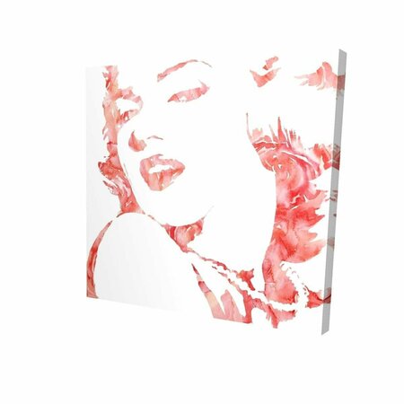 FONDO 16 x 16 in. Glamor Marilyn Monroe-Print on Canvas FO2792208